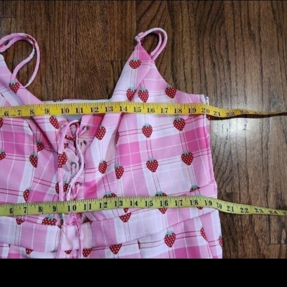 Hot Topic Pink and Brown Heart Dress - Picture 3 of 4